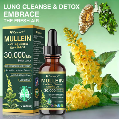 ✅𝐔𝐒 𝐎𝐟𝐟𝐢𝐜𝐢𝐚𝐥 𝐒𝐭𝐨𝐫𝐞|𝐂𝐞𝐥𝐬𝐢𝐨𝐫𝐚® 𝐎𝐫𝐠𝐚𝐧𝐢𝐜 𝐌𝐮𝐥𝐥𝐞𝐢𝐧 𝐋𝐞𝐚𝐟 𝐋𝐮𝐧𝐠 𝐂𝐥𝐞𝐚𝐧𝐬𝐞 𝐄𝐬𝐬𝐞𝐧𝐭𝐢𝐚𝐥 𝐎𝐢𝐥 (🫁Cough, wheezing, shortness of breath, sputum, stuffy nose, bronchitis, bronchitis, allergy symptoms, lung discomfort💝)