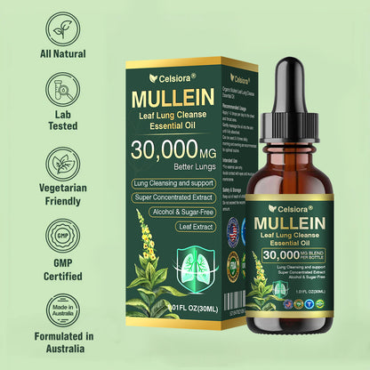 ✅𝐔𝐒 𝐎𝐟𝐟𝐢𝐜𝐢𝐚𝐥 𝐒𝐭𝐨𝐫𝐞|𝐂𝐞𝐥𝐬𝐢𝐨𝐫𝐚® 𝐎𝐫𝐠𝐚𝐧𝐢𝐜 𝐌𝐮𝐥𝐥𝐞𝐢𝐧 𝐋𝐞𝐚𝐟 𝐋𝐮𝐧𝐠 𝐂𝐥𝐞𝐚𝐧𝐬𝐞 𝐄𝐬𝐬𝐞𝐧𝐭𝐢𝐚𝐥 𝐎𝐢𝐥 (🫁Cough, wheezing, shortness of breath, sputum, stuffy nose, bronchitis, bronchitis, allergy symptoms, lung discomfort💝)