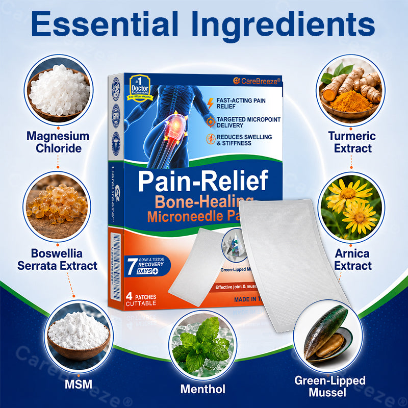 ✅🇺🇸 CareBreeze® Pain-Relief Bone-Healing Microneedle Patch