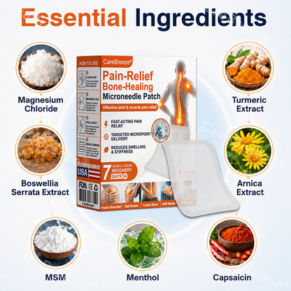🦵✅🇺🇸 CareBreeze® Pain-Relief Bone-Healing Microneedle Patch(🧑‍⚕️Reducing joint swelling, pain, stiffness, redness, warmth, soreness, and joint fatigue)