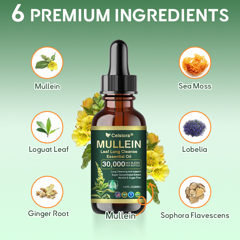 ✅𝐔𝐒 𝐎𝐟𝐟𝐢𝐜𝐢𝐚𝐥 𝐒𝐭𝐨𝐫𝐞|𝐂𝐞𝐥𝐬𝐢𝐨𝐫𝐚® 𝐎𝐫𝐠𝐚𝐧𝐢𝐜 𝐌𝐮𝐥𝐥𝐞𝐢𝐧 𝐋𝐞𝐚𝐟 𝐋𝐮𝐧𝐠 𝐂𝐥𝐞𝐚𝐧𝐬𝐞 𝐄𝐬𝐬𝐞𝐧𝐭𝐢𝐚𝐥 𝐎𝐢𝐥 (🫁Cough, wheezing, shortness of breath, sputum, stuffy nose, bronchitis, bronchitis, allergy symptoms, lung discomfort💝)