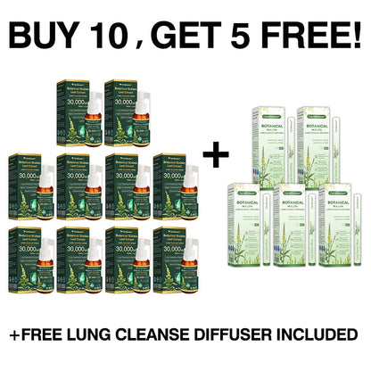 ⚡⚡✅US Official Store:CareBreeze® Botanical Mullein Leaf Extract Lung Cleanse Spray（👨‍⚕️Directly acts on COPD, asthma, chronic bronchitis (CB), respiratory infections, lung cancer, sinusitis, and other conditions）