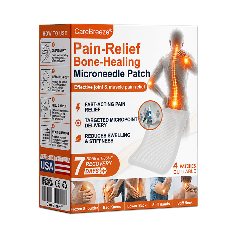 🦵✅🇺🇸 CareBreeze® Pain-Relief Bone-Healing Microneedle Patch(🧑‍⚕️Reducing joint swelling, pain, stiffness, redness, warmth, soreness, and joint fatigue)