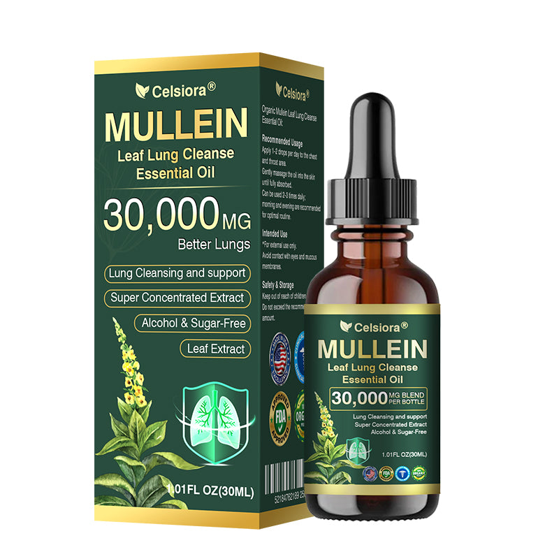 ✅𝐔𝐒 𝐎𝐟𝐟𝐢𝐜𝐢𝐚𝐥 𝐒𝐭𝐨𝐫𝐞|𝐂𝐞𝐥𝐬𝐢𝐨𝐫𝐚® 𝐎𝐫𝐠𝐚𝐧𝐢𝐜 𝐌𝐮𝐥𝐥𝐞𝐢𝐧 𝐋𝐞𝐚𝐟 𝐋𝐮𝐧𝐠 𝐂𝐥𝐞𝐚𝐧𝐬𝐞 𝐄𝐬𝐬𝐞𝐧𝐭𝐢𝐚𝐥 𝐎𝐢𝐥 (🫁Cough, wheezing, shortness of breath, sputum, stuffy nose, bronchitis, bronchitis, allergy symptoms, lung discomfort💝)