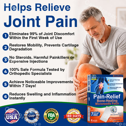 ✅🇺🇸 CareBreeze® Pain-Relief Bone-Healing Microneedle Patch