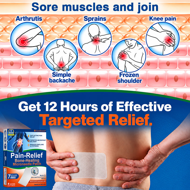 ✅🇺🇸 CareBreeze® Pain-Relief Bone-Healing Microneedle Patch