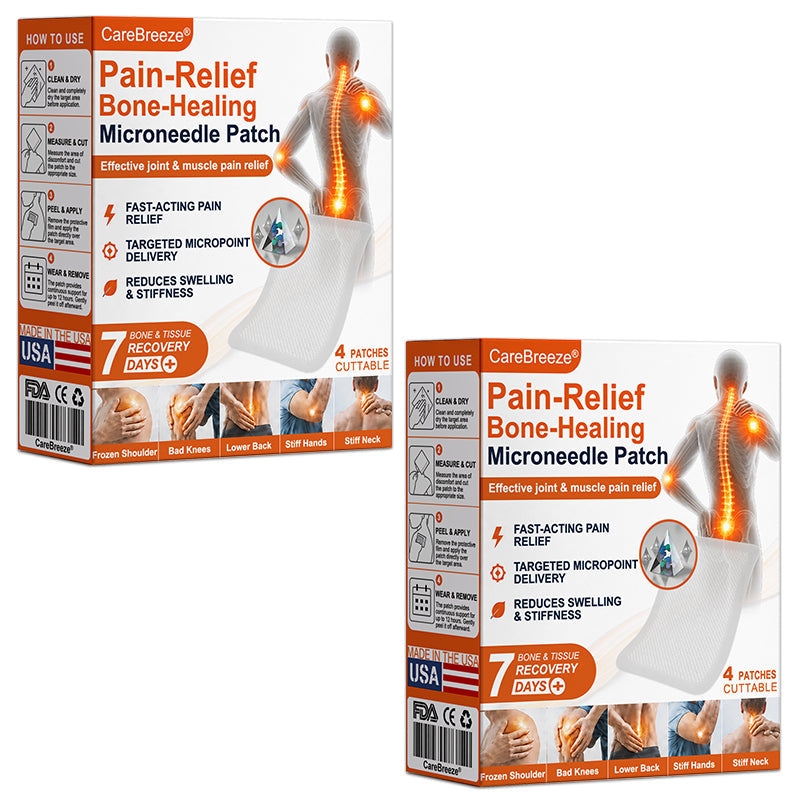 🦵✅🇺🇸 CareBreeze® Pain-Relief Bone-Healing Microneedle Patch(🧑‍⚕️Reducing joint swelling, pain, stiffness, redness, warmth, soreness, and joint fatigue)