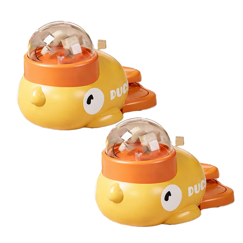 🐶🐱Interactive Treat Dispensing Dog Toys for Boredom + Cat Treat Dispenser for Indoor Enrichment | Duck Slow Feeder Stops Vomiting & Anxiety