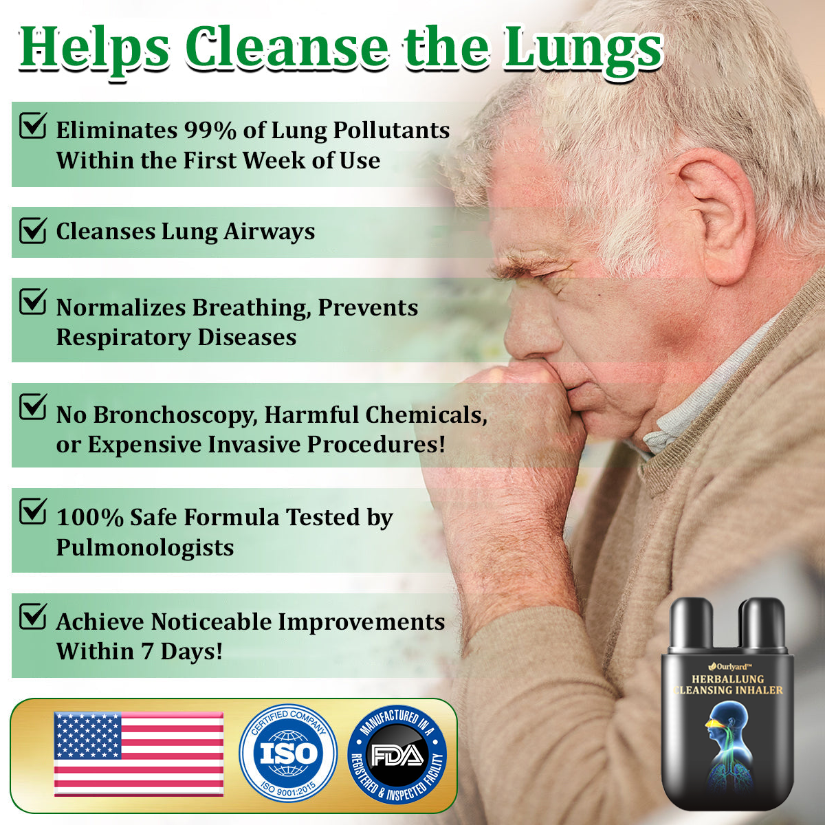 🦙✅Official Store|Ourlyard™ Herbal Lung Cleansing Inhaler(💝 Cough, wheezing, shortness of breath, sputum, stuffy nose, bronchitis, bronchitis, allergy symptoms, lung discomfort💝)