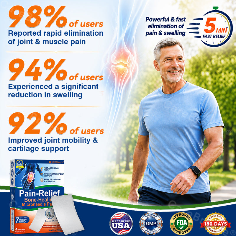 ✅🇺🇸 CareBreeze® Pain-Relief Bone-Healing Microneedle Patch