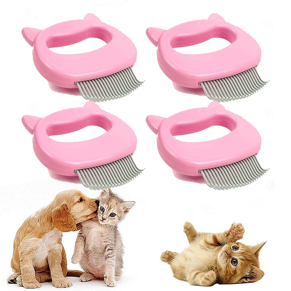 Pet Deshedding Massage Shell Comb – Soft Brush for Detangling and Removing Mats