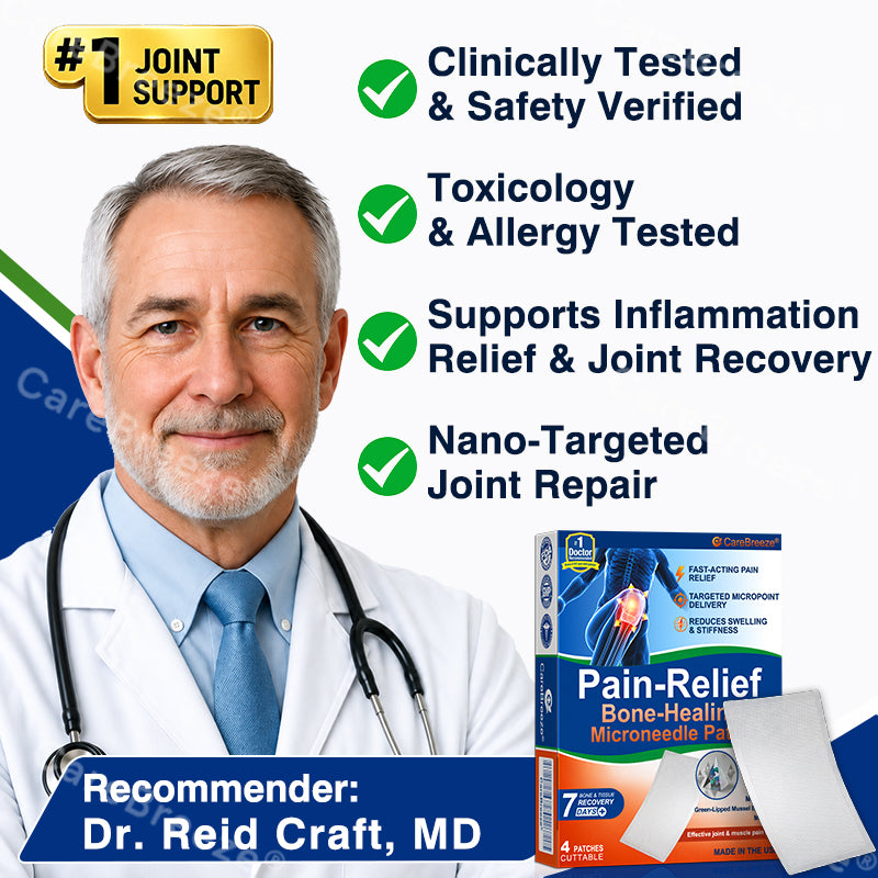 ✅🇺🇸 CareBreeze® Pain-Relief Bone-Healing Microneedle Patch