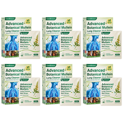 🇺🇸 ✅CareBreeze® Advanced Botanical Mullein Lung Cleanse Melt Strips（👨‍⚕️Directly acts on COPD, asthma, chronic bronchitis (CB), respiratory infections, lung cancer, sinusitis, and other conditions）