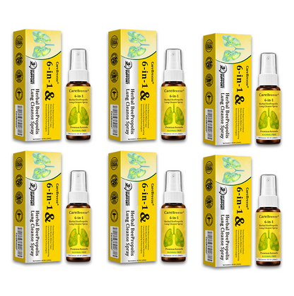 🐝🇺🇸 Official Store:CareBreeze® 6-in-1 Herbal BeePropolis Lung Cleanse Spray（👨‍⚕️Directly acts on COPD, asthma, chronic bronchitis (CB), respiratory infections, lung cancer, sinusitis, and other conditions🫁）