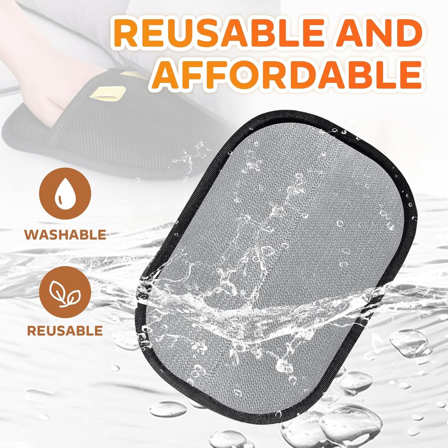 US Owned and Operated:GFOUK® Pet hair remover Electrostatic gloves Two-way brush sticky hair remover Cat hair dog hair glover Grooming Removal Cleaning