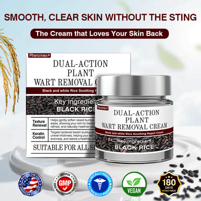 🐵✅US Owned and Operated：Pheromex®Dual-Action Plant Wart Removal Cream（👨‍⚕️Skin Tags,Acne,Hyperpigmentation,Eczema,Psoriasis,Rosacea,Warts)